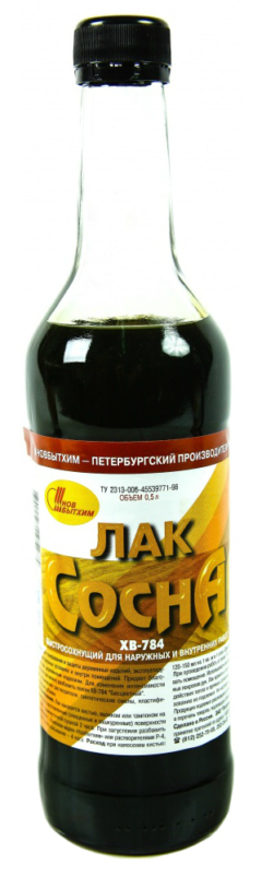 ЛАК ХВ-784 мебельн. Сосна 0.5л (НБХ)