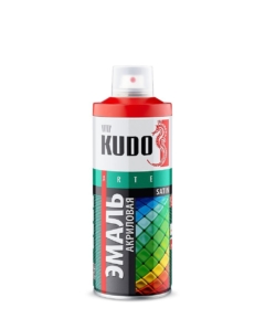 ЭМАЛЬ аэроз.»KUDO»акриловая зеленая RAL6029 520мл KU-0А6029