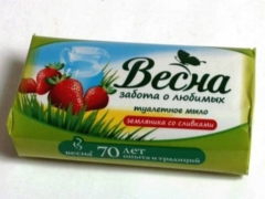ВЕСНА мыло Земляника со сливками 90г/72 Самара 6090