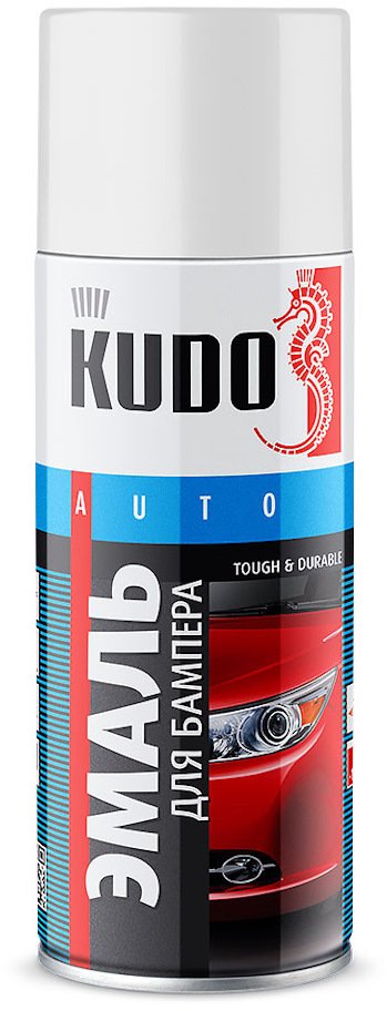 ЭМАЛЬ аэроз.»KUDO»д/бампера черная 520мл KU-6202