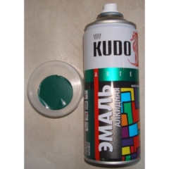 ЭМАЛЬ аэроз.»KUDO»глубоко-зеленая 520мл  KU-10085