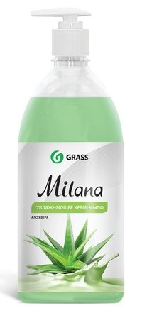 GRASS»Milana» ж/крем-мыло АЛОЭ ВЕРА 1л с дозатором/6  (МК) 126601