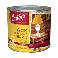 ЛАК ПФ-283 0.8кг мебельный глянцевый Сайвер