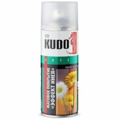 ЭМАЛЬ аэроз.»KUDO»декор.покрытие д/стекла 520мл KU-9031
