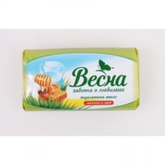 ВЕСНА мыло Молоко и мед 90г/72 Самара 6092