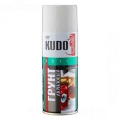 ГРУНТ-аэроз.»KUDO»акриловый белый 520мл. KU-2104