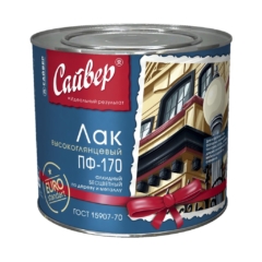 ЛАК ПФ-170 1.8кг высокоглянцевый д/дерева и метал.Сайвер