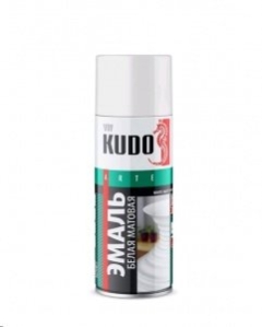 ЭМАЛЬ аэроз.»KUDO»белая мат.520мл KU-1101