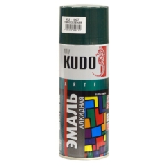ЭМАЛЬ аэроз.»KUDO»темно-зеленая 520мл KU-1007